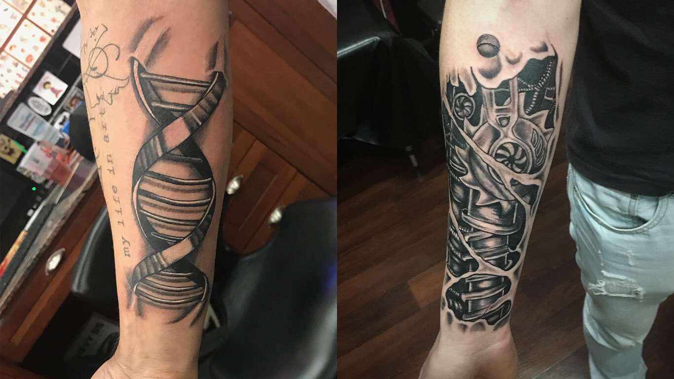 DNA Tree of life done by Troy Taylor at Deluxe Tattoo. Chicago, IL : r/ tattoos