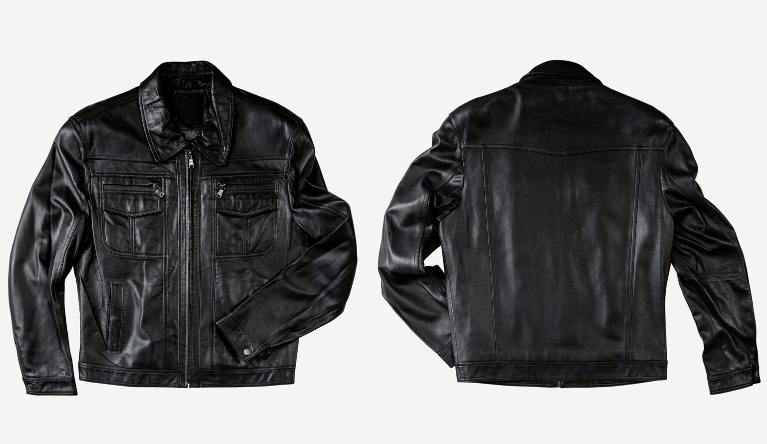 Black leather jackets