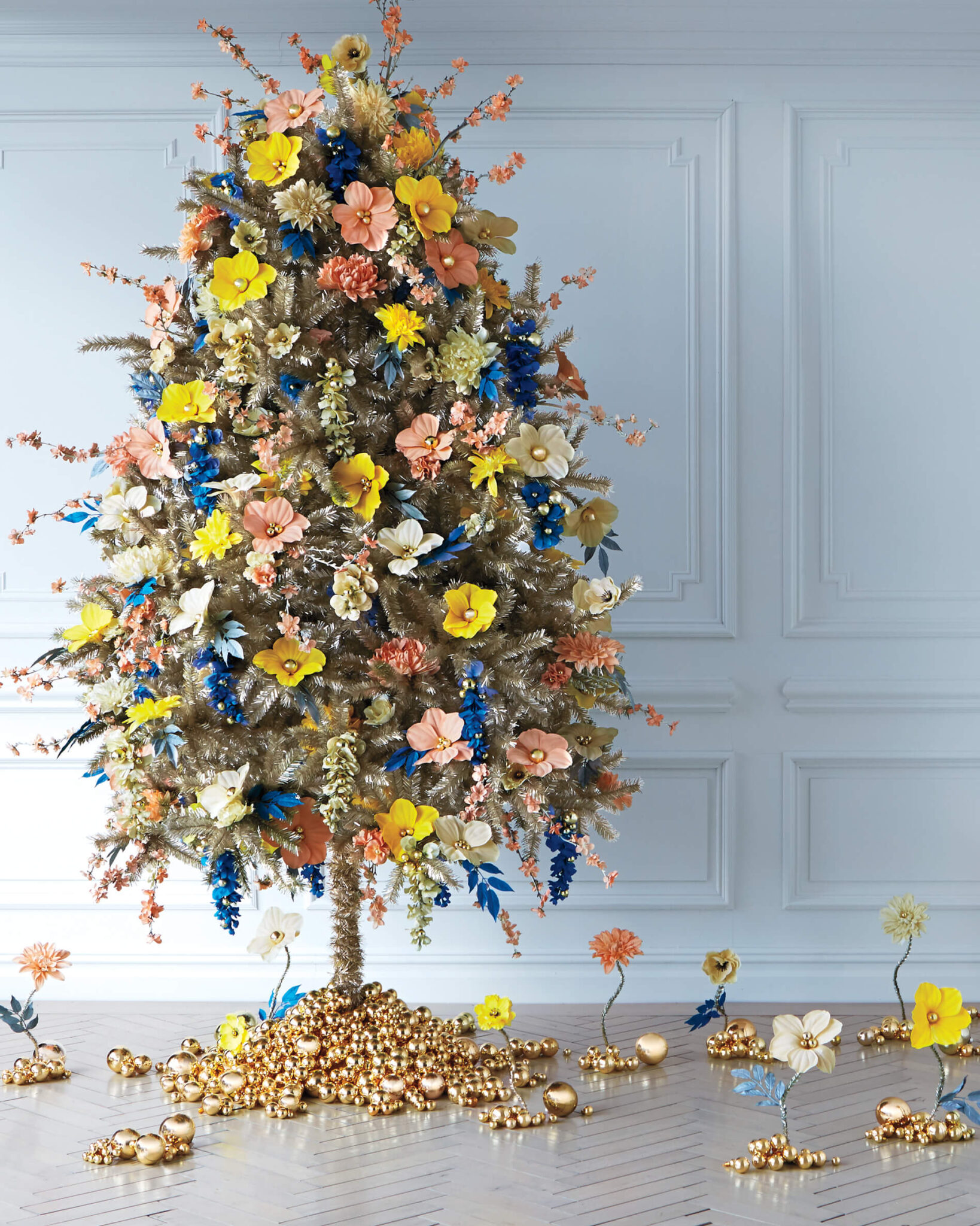 Floral bling Christmas Tree